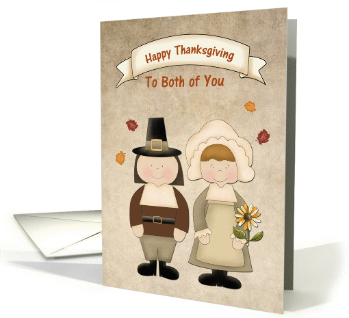 Happy Thanksgiving Pilgrims, To Both of You card (1178074)