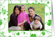 St. Patrick’s Day, Shamrock Swirls Photo Card