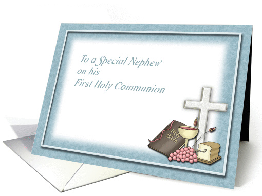 First Holy Communion Blessings, Congratulations Nephew card (1184280)