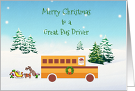 Merry Christmas, School Bus Driver card