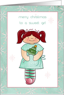Merry Christmas, Sweet Girl card