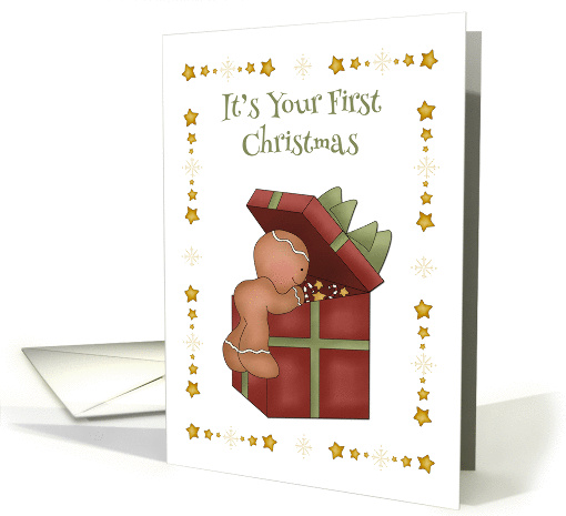 First Christmas, Gingerbread Baby card (1190114)
