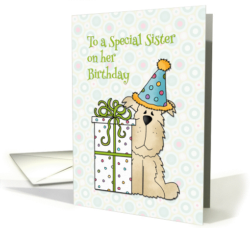 Birthday Dog, Gift, For Sister card (1190628)