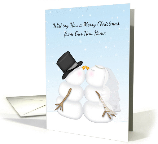 Merry Christmas, Bride, Groom, New Home card (1193490)