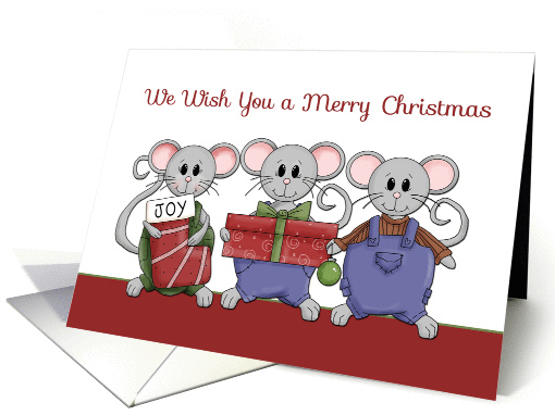 Merry Christmas Mice Trio card (1194056)