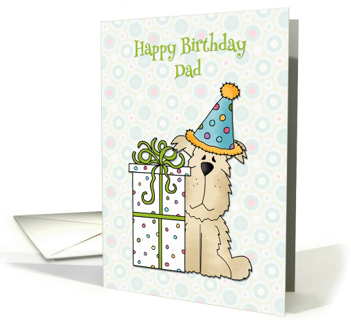 Cute Dog, Gift, Happy Birthday Dad card (1197314)
