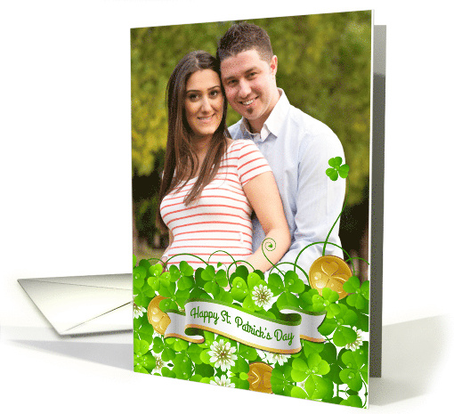 St. Patrick's Day, Shamrocks and Coins Photo card (1239068)