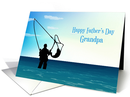 Fishing, Happy Father's Day, Grandpa card (1248864)