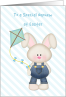 Bunny with Kite, Happy Easter Nephew card