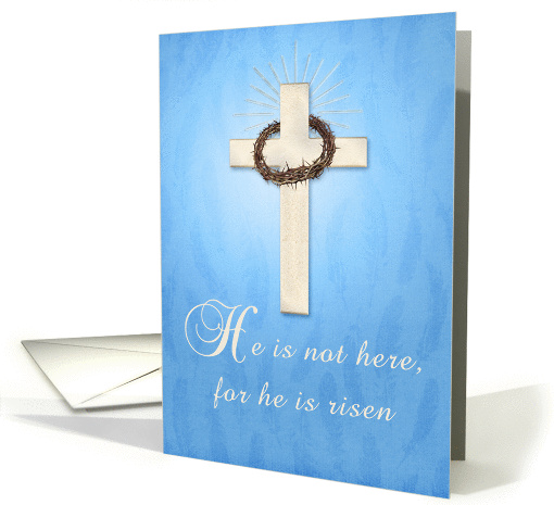 Crucifix with Crown of Thorns, Religious Easter card (1253272)