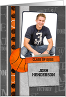 Basketball, Sports, Photo Graduation Announcement card