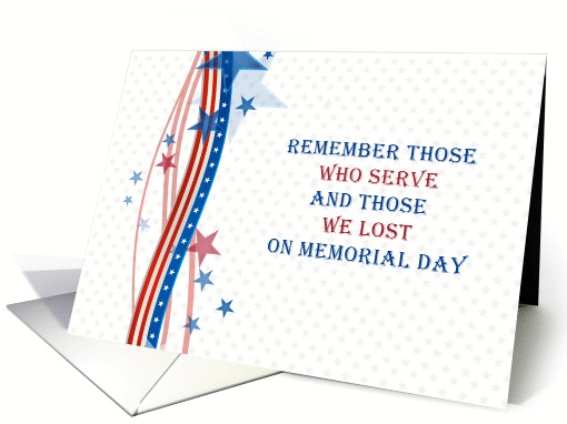 Stars and Stripes, Memorial Day Remembrance card (1273958)