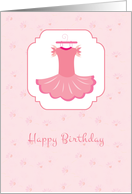 Pink Tutu, Ballet, Happy Birthday card