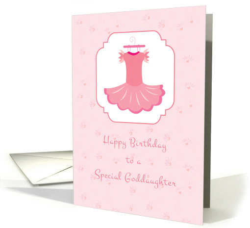 Pink Tutu, Ballet, Happy Birthday Goddaughter card (1281326)