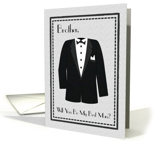 Tuxedo, Brother Best Man Invitation card (1285470)