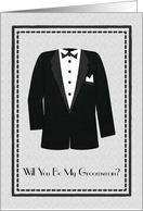 Tuxedo, Groomsman Invitation card