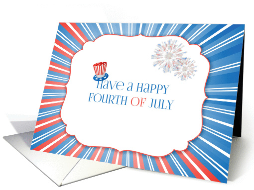 Fourth of July, Patriotic Sunburst card (1293862)