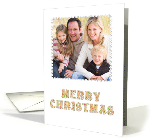 Merry Christmas Cookie Text, Photo card (1307932)