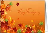 Autumn Leaves, Happy Thanksgiving card