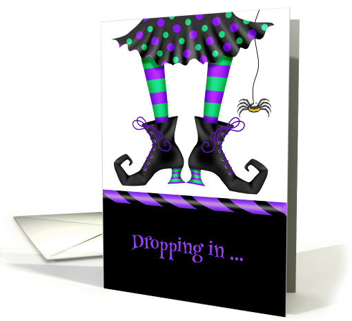 Witch and Spider, Halloween card (1330840)