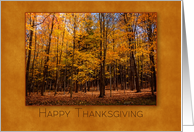 Autumn Landscape, Happy Thanksgiving card