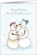 Snow Couple, Merry...