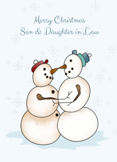 Snow Couple, Merry...