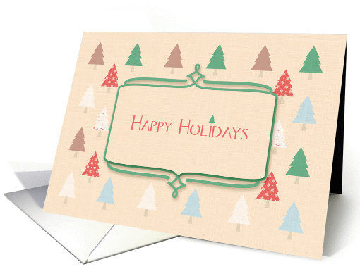 Christmas Trees, Happy Holidays card (1338768)