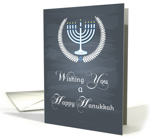 Menorah, Laurel, Hanukkah card (1341864)