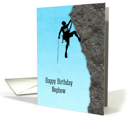 Mountain Climber, 30th Birthday, Nephew card (1342198)