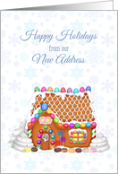 Gingerbread House, Christmas from New Address card