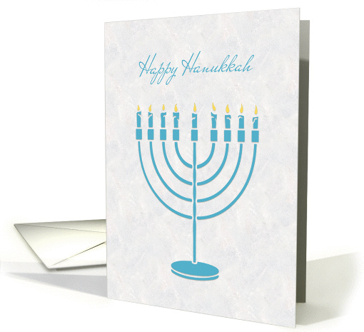 Blue Menorah, Happy Hanukkah card (1343840)