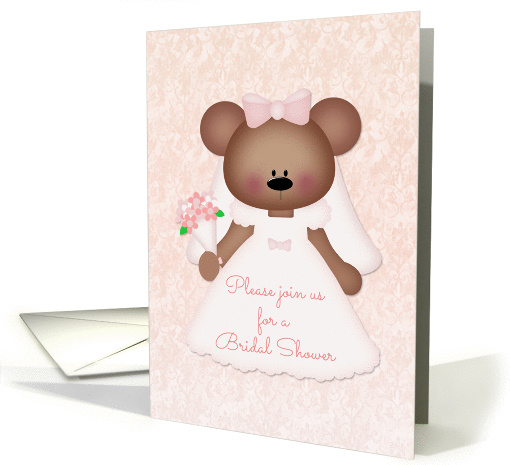 Cute Bear Bride, Bridal Shower Invitation card (1347944)