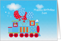 Train, Happy Birthday Son card