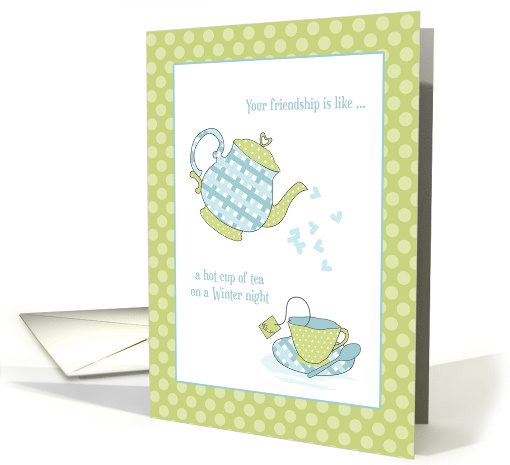 Tea Set, Friendship Thank You card (1352102)