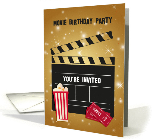 Movie Themed Birthday Invitation card (1353042)