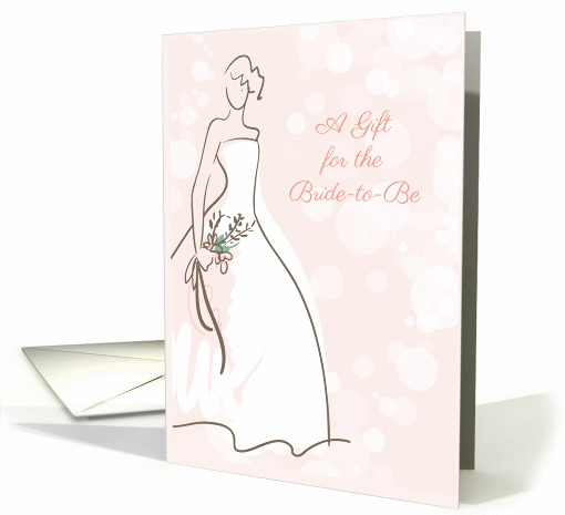 Stylish Bride, Blush, Gift for Bride-to-Be card (1353698)