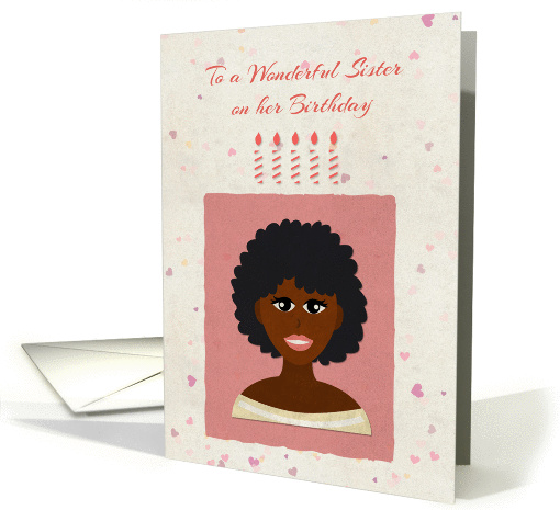 Birthday for Sister, African American Woman card (1356254)