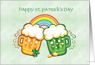 St. Patrick’s Day, Beer, Rainbow card