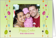 Festive Easter Eggs Photo Card