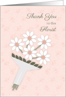 Daisy Bouquet, Thank You Florist card