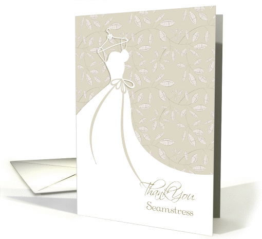 Wedding Gown, Thank You Seamstress card (1356932)