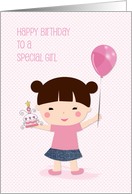 Birthday, Asian Girl, Special Girl card