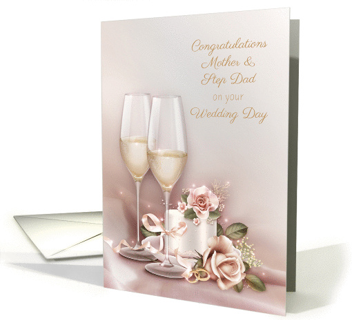 Wedding Congratulations, Mother and Step Dad card (1357416)