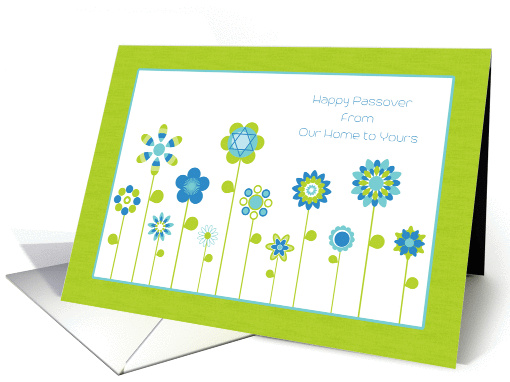 Flower Garden, Happy Passover, Our Home to Yours card (1362920)