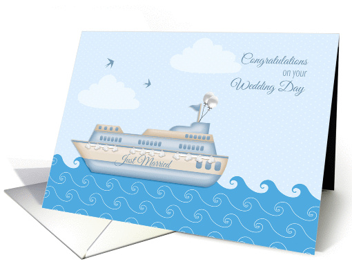 Cruise Ship, Wedding Congratulations card (1364376)