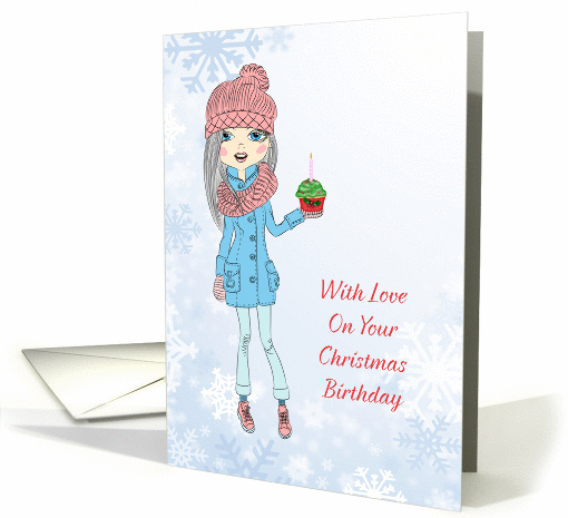 Christmas Birthday for Girl card (1368312)