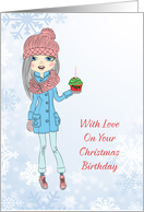 Christmas Birthday for Girl card