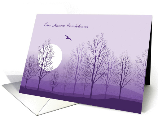 Purple Mountain Sunset, Condolences from Group card (1369496)