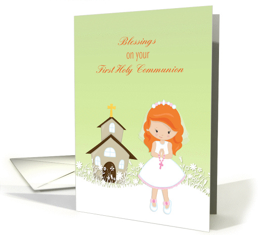 Communion, Red Haired Girl, Church card (1369858)